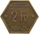 BELGIAN CONGO 2 FRANCS 1943  #t159 0285 - 1934-1945: Leopold III