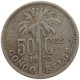 BELGIAN CONGO 50 CENTIMES 1923  #s040 0065 - 1910-1934: Albert I.