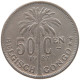 BELGIAN CONGO 50 CENTIMES 1922  #a080 0027 - 1910-1934: Albert I.