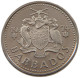 BARBADOS 25 CENTS 1974  #alb022 0505 - Barbados