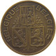 BELGIUM FRANC 1939 1 FRANC 1939 PATTERN MATTE BRONZE Wijnants #t081 0033 - 1 Franc