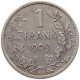 BELGIUM FRANC 1909 Leopold II. 1865-1909 #a081 0587 - 1 Franc