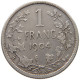 BELGIUM FRANC 1904 Leopold II. 1865-1909 #c009 0421 - 1 Frank