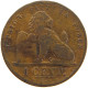 BELGIUM CENTIME 1861 Leopold I. (1831-1865) #c041 0385 - 1 Cent