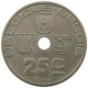 BELGIUM 25 CENTIMES 1939 MINTING ERROR MEDAL ALIGNMENT 25 CENTIMES 1939 #t065 0207 - 25 Cents