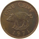 BERMUDA CENT 1971 Elizabeth II. (1952-2022) #s062 0349 - Bermuda