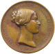 BELGIUM MEDAL 1853 Marie Henriette Anne D'autriche Duchesse De Brabant #tm4 0481 - Non Classés