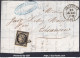 FRANCE N°3 SUR LETTRE INCOMPLETE GRILLE + CAD TYPE 14 DE GRANVILLE DU 28/04/1850 - 1849-1850 Cérès