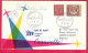 SVERIGE - FIRST CARAVELLE FLIGHT SAS  FROM STOCKHOLM TO LONDON *7.5.60* ON OFFICIAL COVER - Storia Postale