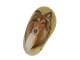 Rough Collie Dog Hand Painted On A Beach Stone Paperweight Collectible - Animaux