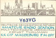 G6488 - Mageburg POS Ernst Thälmann Oberschule - QSL Amateurfunkerkarte Radio Funkerkarte - Verlag DDR Grafik - Radio