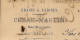 1872  ENTETE Grains & Farines Cesar-Martin  Montpellier Pour Coste Floret Agde Voir Historique - 1800 – 1899