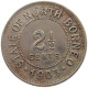 BRITISH NORTH BORNEO 2 1/2 CENTS 1903 Edward VII., 1901 - 1910 #t078 0583 - Colonies