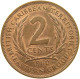 BRITISH CARIBBEAN TERRITORIES 2 CENTS 1960 Elizabeth II. (1952-2022) #c014 0455 - British Caribbean Territories