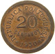 CAPE VERDE 20 CENTAVOS 1930  #a036 0803 - Cap Vert