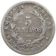 COSTA RICA 5 CENTAVOS 1890  #t133 0271 - Costa Rica