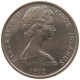 COOK ISLANDS 5 CENTS 1972 Elizabeth II. (1952-2022) #s079 0607 - Cook