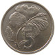 COOK ISLANDS 5 CENTS 1972 Elizabeth II. (1952-2022) #s079 0607 - Cook