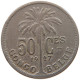 CONGO BELGIAN 50 CENTIMES 1927  #a061 0143 - 1910-1934: Albert I.