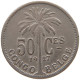 CONGO BELGIAN 50 CENTIMES 1927  #a061 0089 - 1910-1934: Albert I