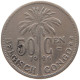 CONGO BELGIAN 50 CENTIMES 1926  #a061 0133 - 1910-1934: Alberto I