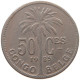 CONGO BELGIAN 50 CENTIMES 1925  #a061 0123 - 1910-1934: Albert I