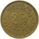 CONGO BELGIAN 2 FRANCS 1947  #s007 0033 - 1945-1951: Reggenza