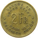 CONGO BELGIAN 2 FRANCS 1946  #s080 0561 - 1945-1951: Regentschaft