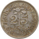 CEYLON 25 CENTS 1892 Victoria 1837-1901 #t121 0247 - Sri Lanka