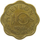 CEYLON 10 CENTS 1944 George VI. (1936-1952) #a047 0389 - Sri Lanka