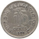 CEYLON 10 CENTS 1903 Edward VII., 1901 - 1910 #a069 0389 - Sri Lanka