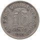 CEYLON 10 CENTS 1903 Edward VII., 1901 - 1910 #c018 0319 - Sri Lanka