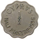 CYPRUS 1/2 PIASTRE 1938 George VI. (1936-1952) #s034 0503 - Chypre