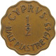 CYPRUS 1/2 PIASTRE 1943 George VI. (1936-1952) #a095 0661 - Zypern