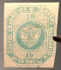 Colombia 1859 Sc.4 RARE COLOUR PROOF IN BLUE GREEN INSTEAD ORANGE Grenadine Confederation 5c (Confédération Grenadine - Kolumbien