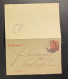 Deutsches Reich 1907 Ganzsache Kartenbrief Mi. K 14 B Gestempelt/o BAHNPOST K. WÜRTT. Ankunftsstempel LEUTKIRCH - Enveloppes