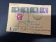 7-11-2023 (1 V 34) Luxembourg Registered Letter Posted To Australia - 1956 - - Storia Postale