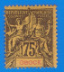 TIMBRE - COLONIES FRANCAISES - OBOCK - 75 C. N° 43 NEUF AVEC GOMME PARTIELLE - TRACE DE CHARNIERE - Used Stamps