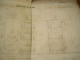 Plan Dessiné Encre Moulin à Soie Signé Bévière  Grenoble 1846 Plus Cahier D Architecture Manuscrit Et Couleurs - Tools