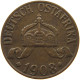 DEUTSCH OSTAFRIKA HELLER 1908 J  #a093 0575 - Afrique Orientale Allemande