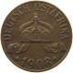 DEUTSCH OSTAFRIKA HELLER 1908 J  #a093 0575 - German East Africa