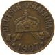 DEUTSCH OSTAFRIKA HELLER 1907 J  #a093 0579 - Afrique Orientale Allemande