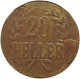 DEUTSCH OSTAFRIKA 20 HELLER 1916 T  #T068 0151 - Deutsch-Ostafrika