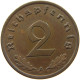 DRITTES REICH 2 PFENNIG 1940 A  #a043 0673 - 2 Reichspfennig