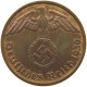 DRITTES REICH 2 PFENNIG 1939 D  #a032 0367 - 2 Reichspfennig