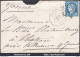 FRANCE N°60C SUR LETTRE AVEC CONVOYEUR DE STATION MASSY LIGNE 255 LIMP.P. - 1871-1875 Ceres