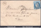 FRANCE N°60C SUR LETTRE AVEC CONVOYEUR DE STATION MAYET SARTHE LIGNE 287 MANS.T. - 1871-1875 Ceres