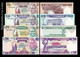 Zambia Set 4 Banknotes 5 10 20 50 Kwacha 1986-1988 Pick 25-28 Sc Unc - Zambie