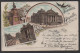 BRUXELLES - BRUSSELS  / 1897 CARTE LITHO MULTI VUES VOYAGEE  (ref CP937) - Viste Panoramiche, Panorama