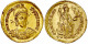 Solidus 393/423, Constantinopel, 7. Off. 4,38 G. Vorzüglich/Stempelglanz. RIC 8. - Autres & Non Classés